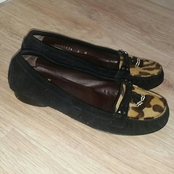 Stuart Weitzman animal print loafers Sz 5 - Picture 3 of 4
